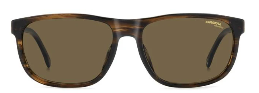 Carrera C FLEX 08/G/S EX4 Brown/Bronze Polarized Rectangle Men's Sunglasses