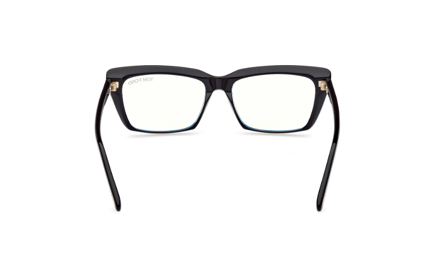 Tom Ford FT5894 001 Shiny Black Square Women's Eyeglasses