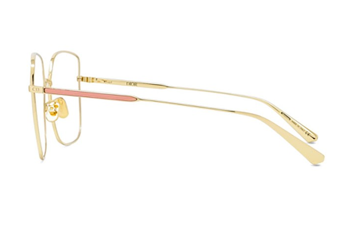 Christian Dior GEM DIORO SU A800 Gold Square Women's Eyeglasses