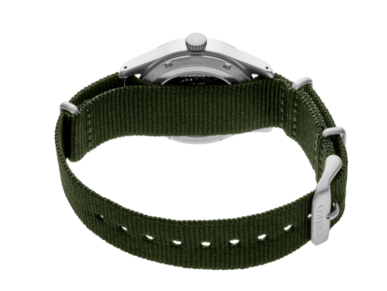 Seiko 5 Sports Green Dial Green Nylon Strap Men's Watch SRPG33