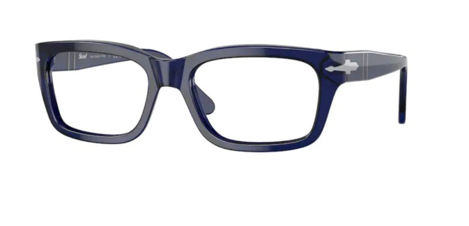 Persol 0PO 3301V 181 Opal Blue/Clear Rectangle Men's Eyeglasses