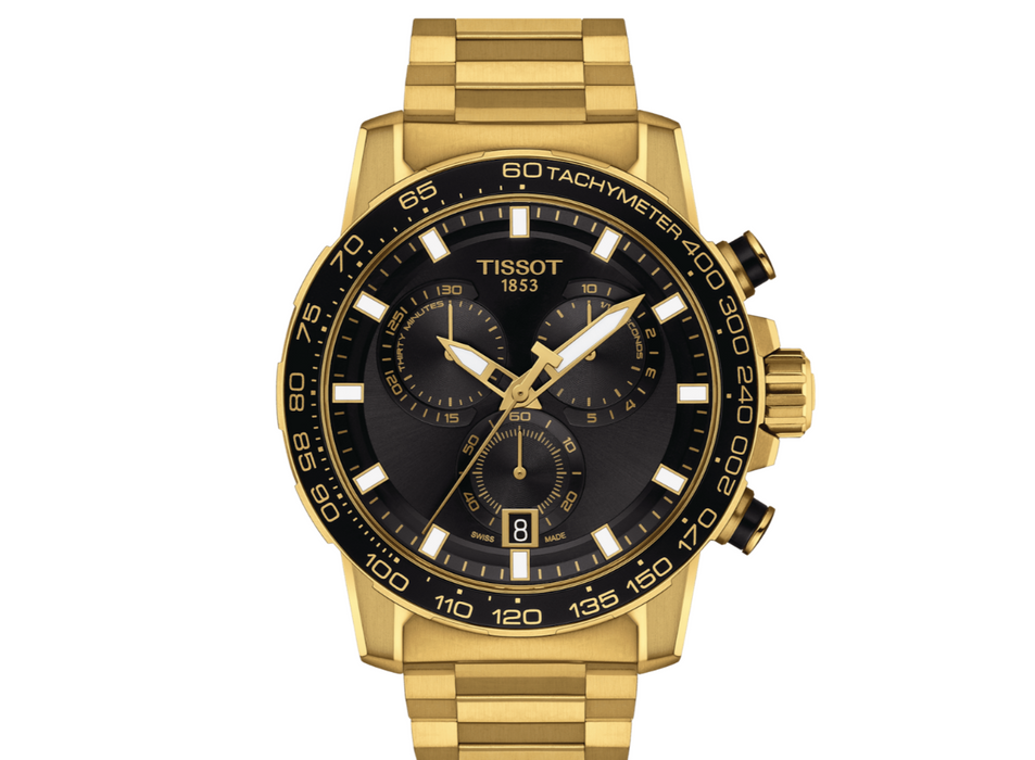 Tissot Supersport Chrono Black Dial Stainless Steel Men's Watch T1256173305101