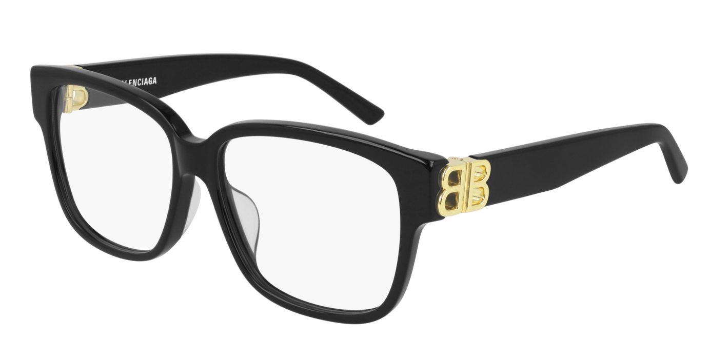 Balenciaga BB0104O 001 black Square Women's Eyeglasses