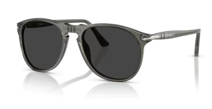 Persol 0PO9649S 110348 Smoke/  Polar black Oval Men's Sunglasses