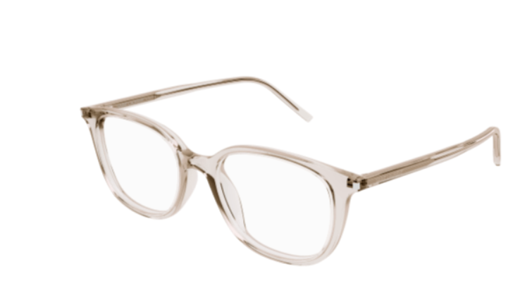 Saint Laurent SL 644/F 004 Beige Square Men's Eyeglasses