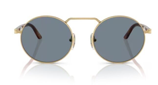 Persol 0PO1019S 113256 Gold/Light blue Oval Shape Unisex Sunglasses