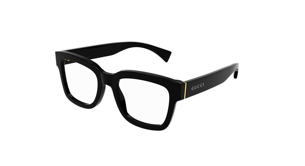 Gucci GG1138o-001 Black Shiny Black Square Men's /Women's  Eyeglasses