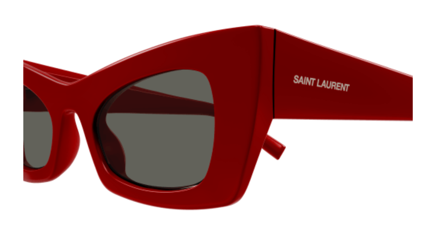 Saint Laurent SL 702 004 Red/Grey Cat Eye Women's Sunglasses