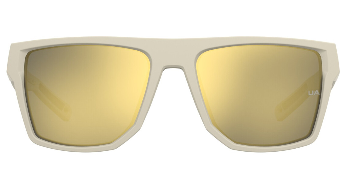 Under Armour UA Launch 2/G 3Y5 K1 Khaki/Gold Mirrored Rectangle Men's Sunglasses