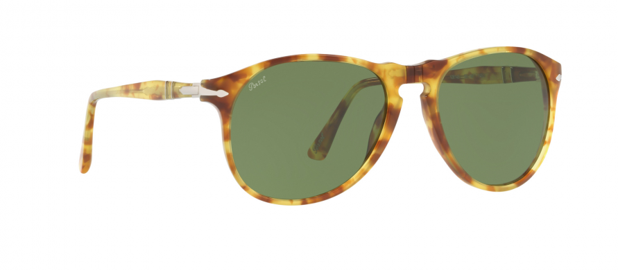 Persol OPO6649-S 10614E Havana/Green Round Men's Sunglasses