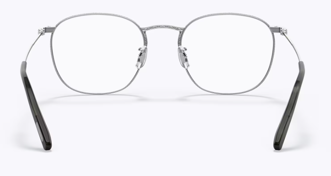 Oliver Peoples Goldsen OV1285T 5036 Silver Round Men's Eyeglasses