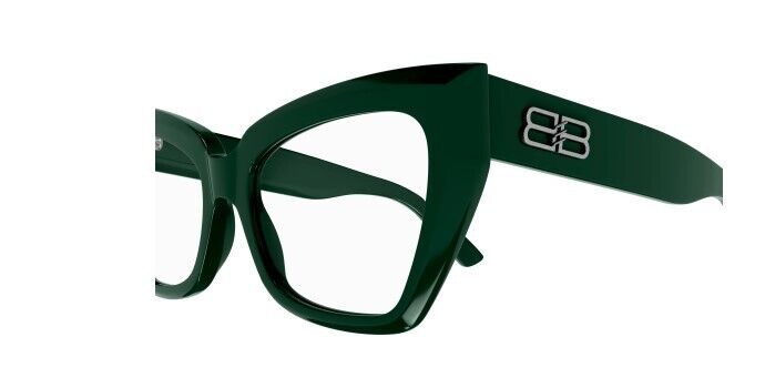 Balenciaga BB0275O 004 Green Cat-Eye Women's Eyeglasses