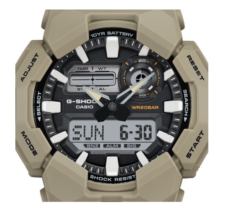 Casio G-Shock  Analog-Digital 10 Year Battery Life Brown Watch GA010-5A