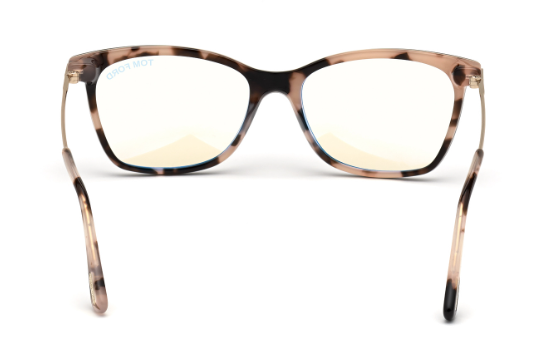 Tom Ford FT5712 005 Black/Monocolor/Pale Gold 50mm Square Women's Eyeglasses