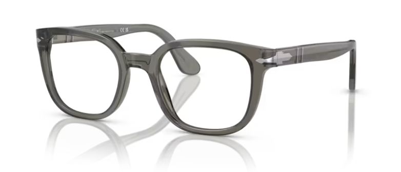 Persol 0PO 3263V 1103 Gray/Clear Round Men's Eyeglasses