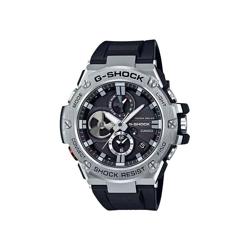 G-Shock Analog Black Dial Stainless Steel Men's Watch GSTB100-1A