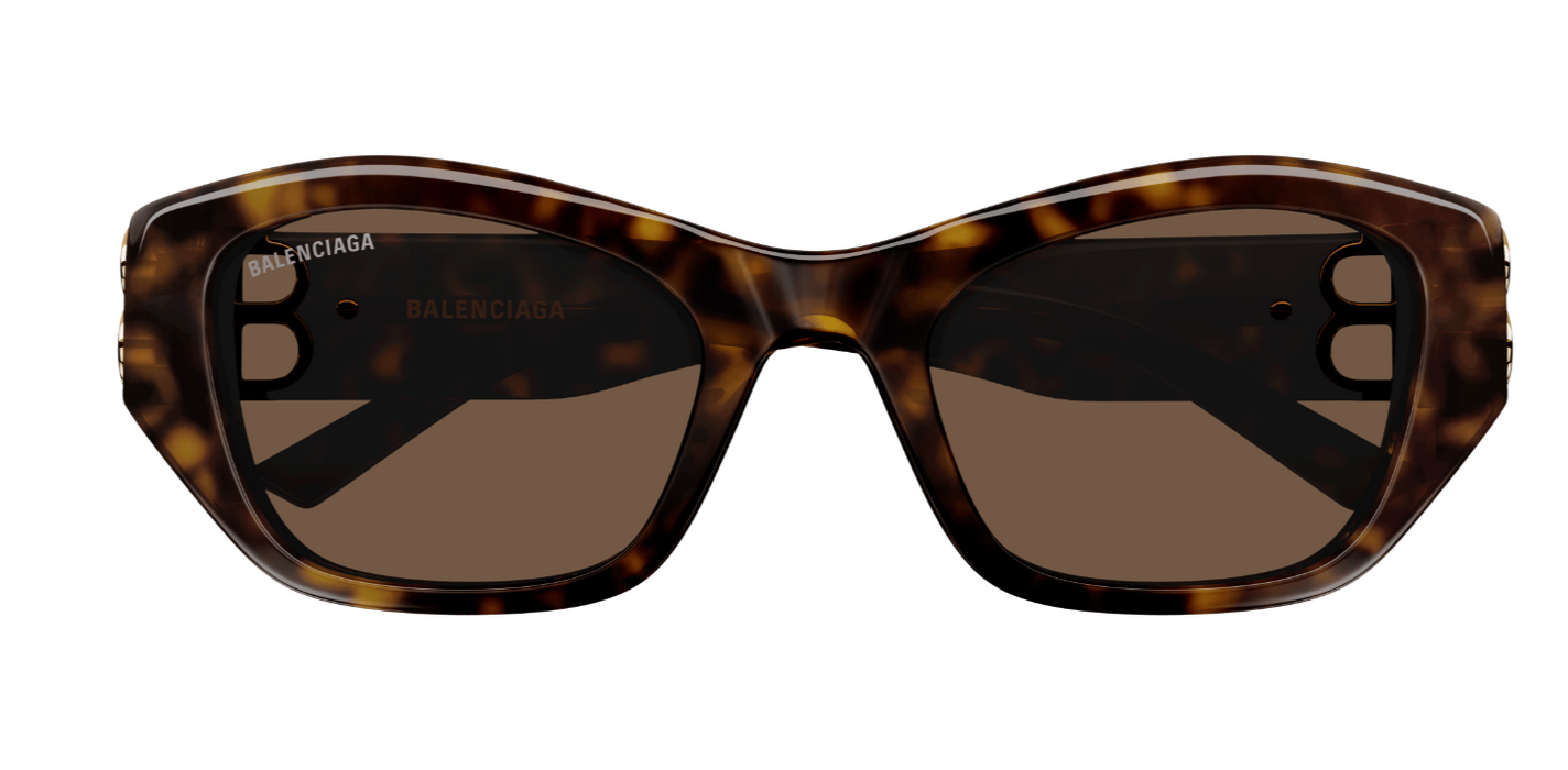 Balenciaga BB0311SK-002  Havana/Brown Cat-eye Women's Sunglasses