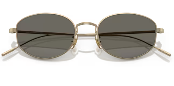 Oliver Peoples 0OV1347ST Estra 5035R5 Soft Gold Carbon Grey Men's Sunglasses