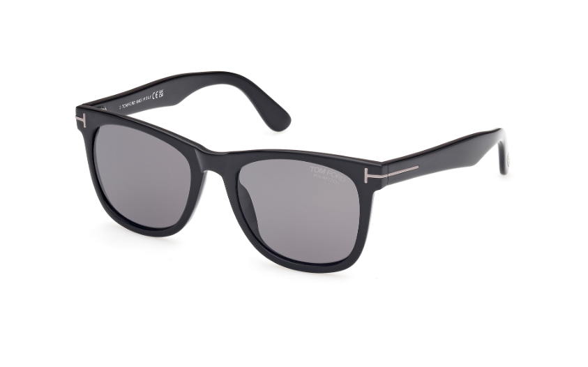 Tom Ford KEVYN FT1099-N 01D Shiny Black/Smoke Square Men's Sunglasses