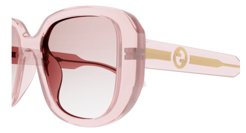 Gucci GG1557SK 003 Nude/Pink Gradient Oversized Square Women's Sunglasses