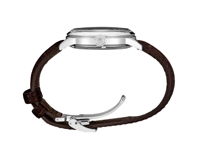 Seiko Presage Cocktail Time Blue Dial Brown Leather Strap Men's Watch SRPK15