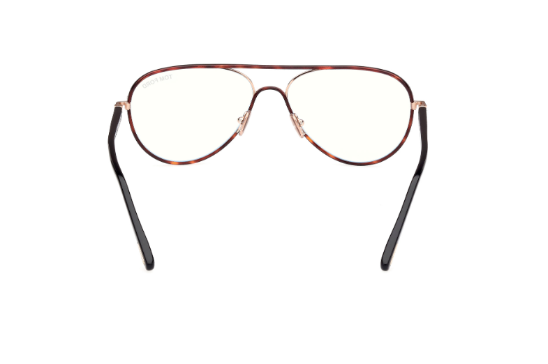 Tom Ford FT5897 053 Red Havana Oval Men's Eyeglasses