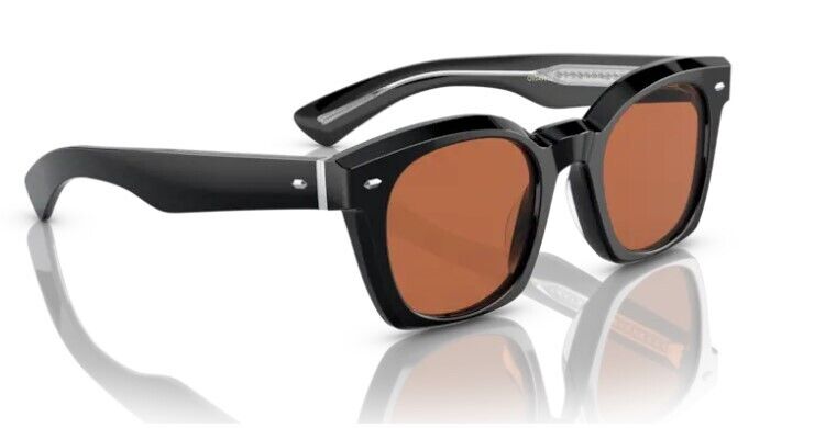 Oliver Peoples 0OV5498SU Merceaux 149253 Black/Persimmon Unisex Sunglasses