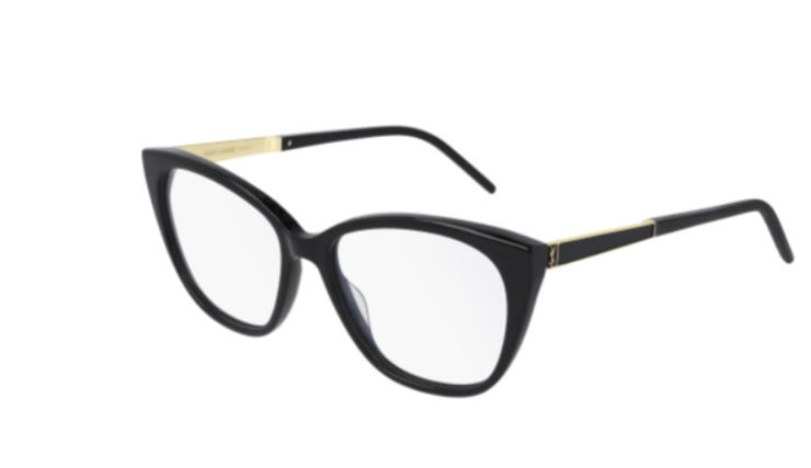 Saint Laurent SL M72 002 Black/Gold Cat Eye Women Eyeglasses