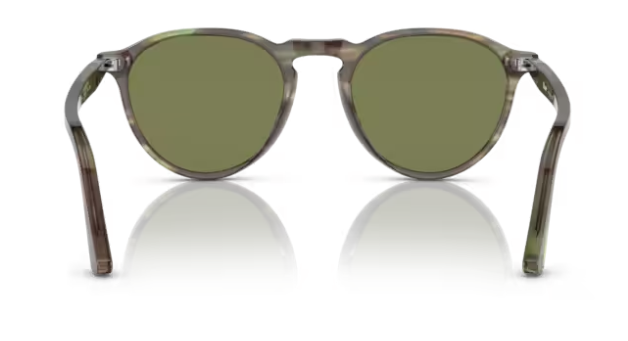 Persol OPO3286S 11564E Havana Green/Light Green Round Men's Sunglasses