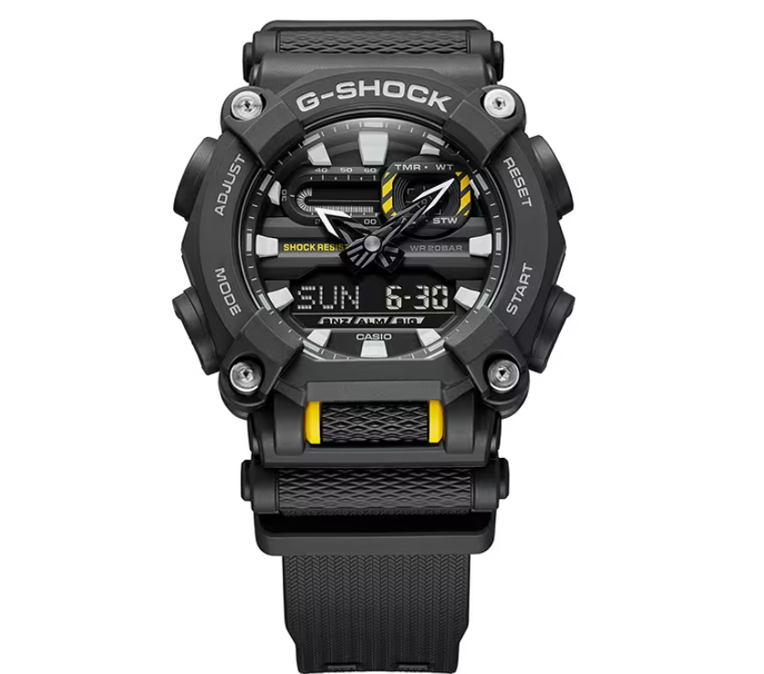 Casio G-shock Analog-Digital Dual City Time Black Strap Watch GA900-1A