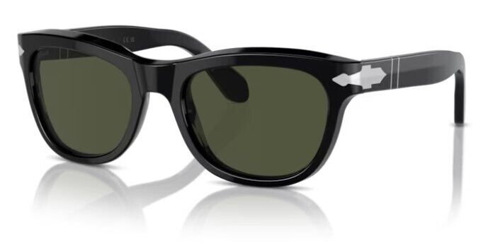 Persol 0PO0086S 95/31 Black/Green Soft Square 57mm Men's Sunglases