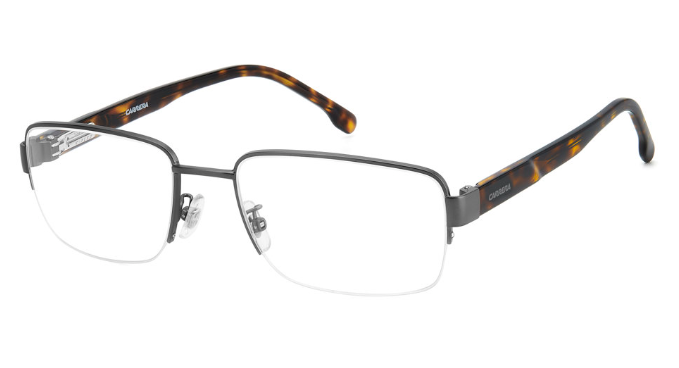 Carrera C FLEX 05/G R80 MTDKRUTH Havana/Ruthenium Rectangular Men's Eyeglasses