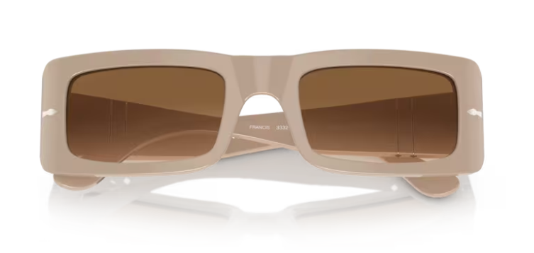 Persol 0PO3332S Francis 119551 Beige/Brown Rectangular 54mm Men's Sunglasses