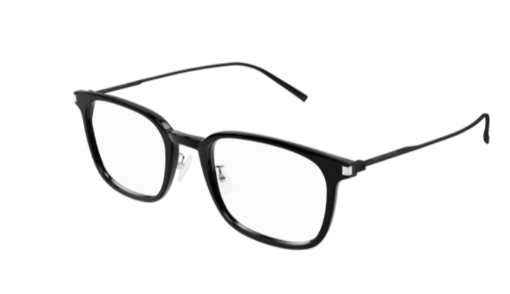 Saint Laurent SL 632/J 001 Black Square Men's Eyeglasses