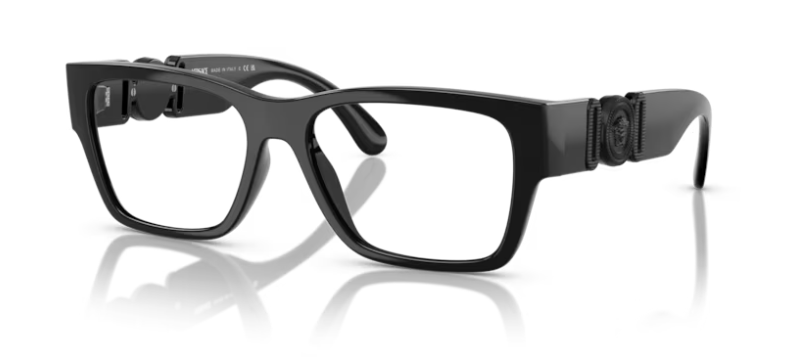 Versace 0VE3368U 5360 Black 53mm Rectangular Men's Eyeglasses