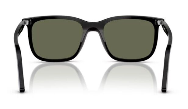 Persol 0PO3357S 95/58 Black/ Green Polar Rectangle Shaped 53mm Unisex Sunglasses