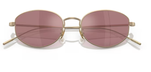 Oliver Peoples 0OV1347ST Estra 50353E Soft Gold Magenta Round Men's Sunglasses