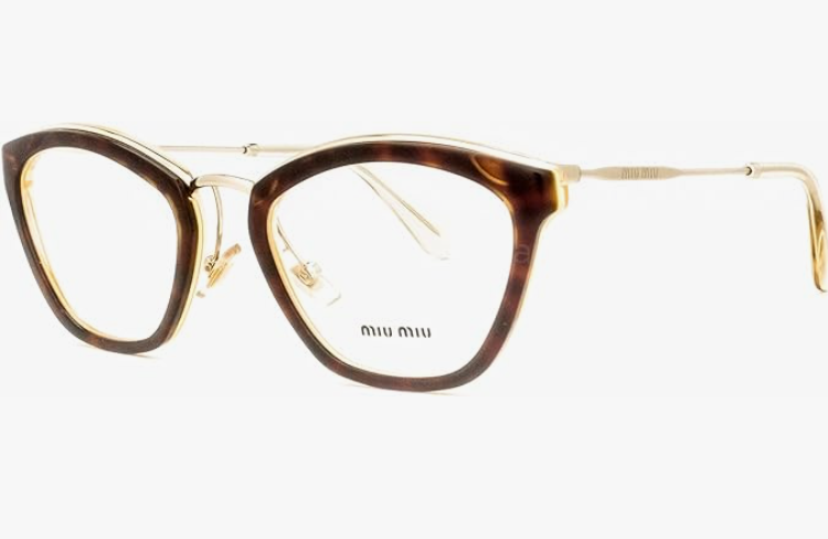 Miu Miu VMU 55 M PDK-1O1 Havana Square Women's Eye glasses