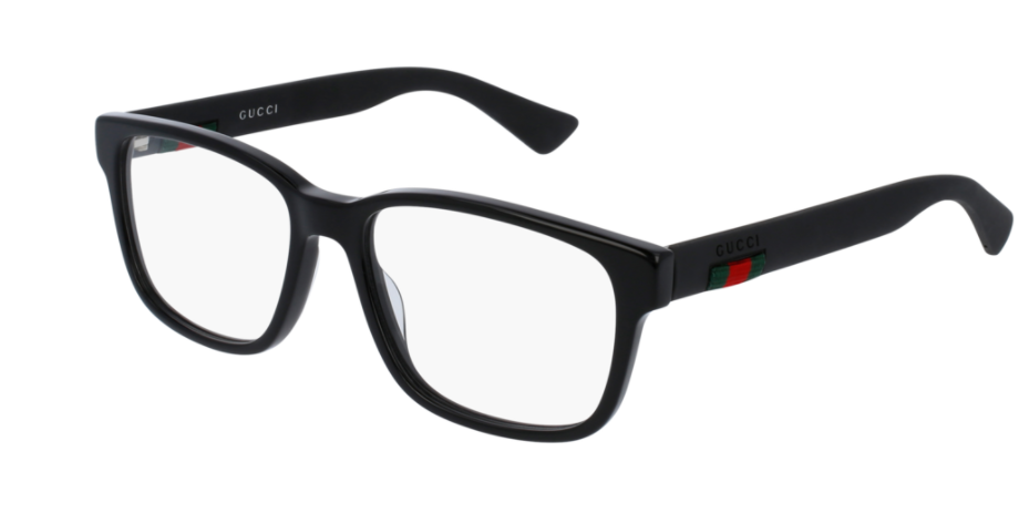 Gucci GG0011O 005 Rectangular Square Black  55 mm Optical Frame