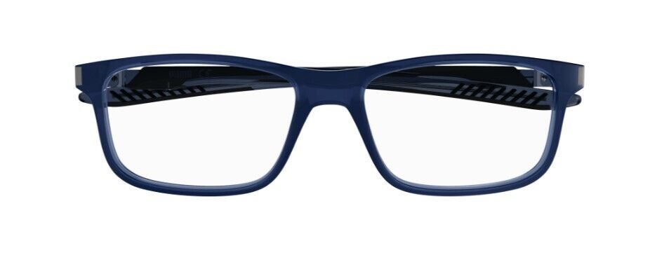 Puma PU0362O 002 Blue-Blue Rectangular Full-Rim Unisex  Eyeglasses