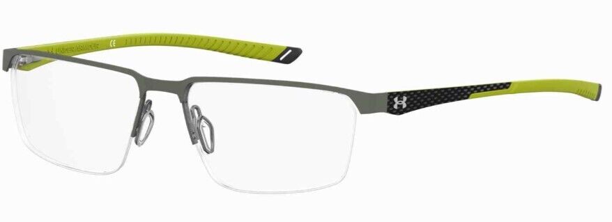 Under Armour  UA-5049/G 00OC-00 Ruthenium Rectangular Men's Eyeglasses