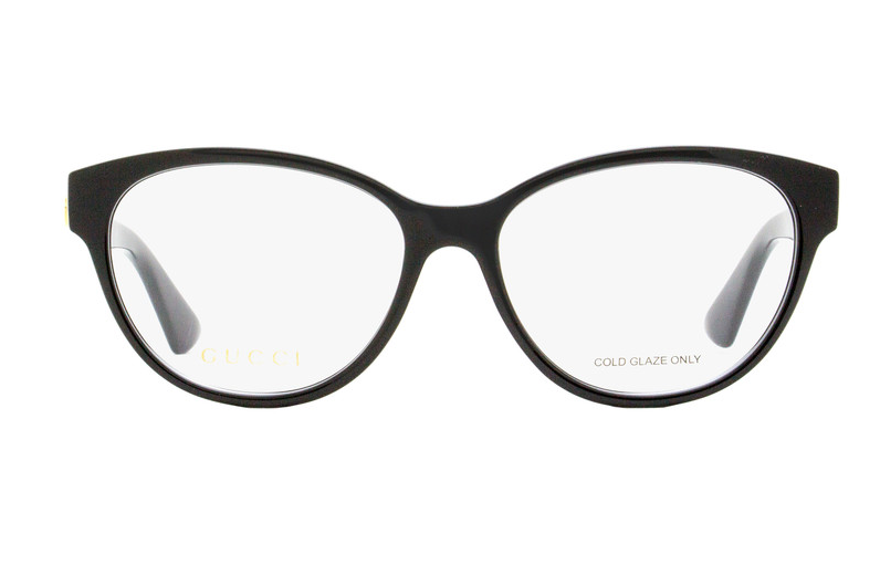 Gucci GG0633O 001 Shiny Black Cat Eye Women's Eyeglasses