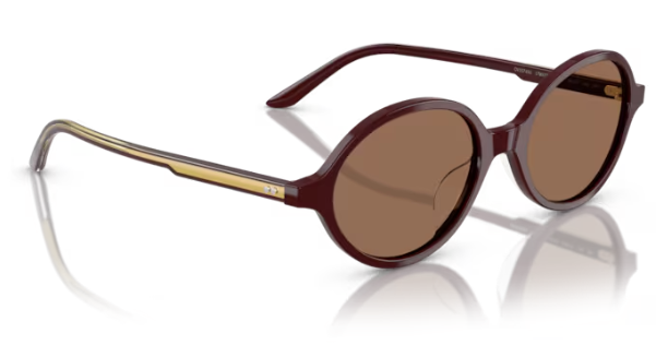 Oliver Peoples 0OV5574SU 2000c 178973 Burgundy Brown Oval Women's Sunglasses