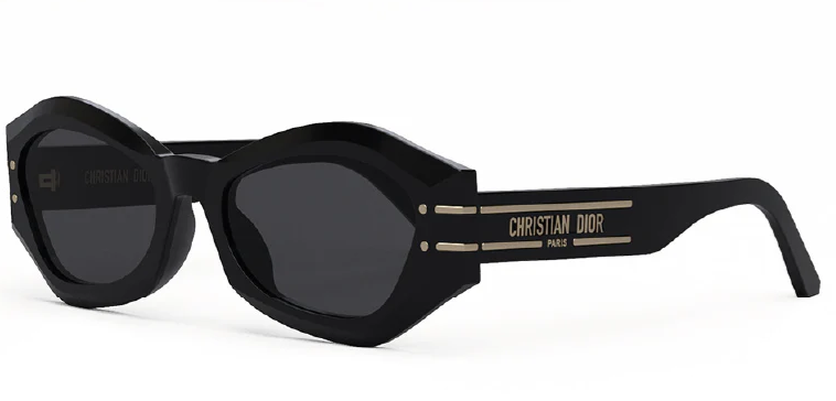 Christian Dior DIORSIGNATURE B1U 10A0 Black/Grey Cat Eye Men's Sunglasses