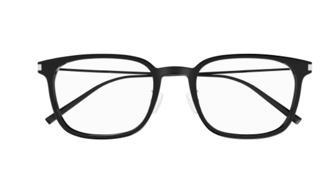 Saint Laurent SL 632/J 001 Black Square Men's Eyeglasses