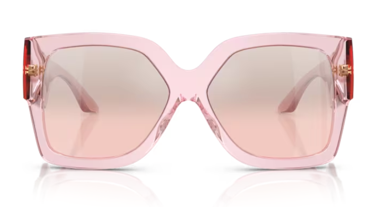 Versace VE4402 54727E Transparent Pink/Light Pink Gradient Women Sunglasses