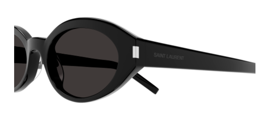 Saint Laurent SL 567 001 Black/Black Narrow Cat Eye Women's Sunglasses