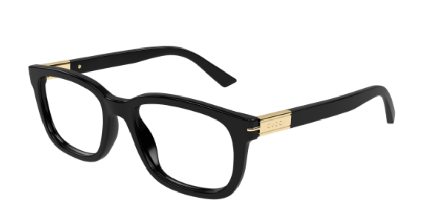 Gucci GG1776O 001 Black Square Men's Eyeglasses