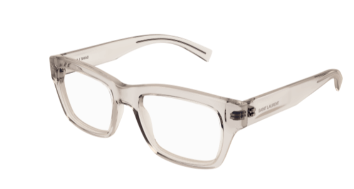 Saint Laurent SL 616 004 Beige Round Men's Eyeglasses