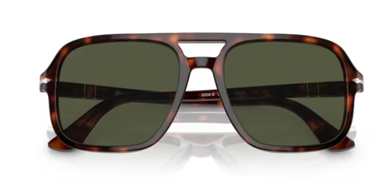 Persol 0PO3328S 24/31 Havana/Green 55mm Men's Sunglasses